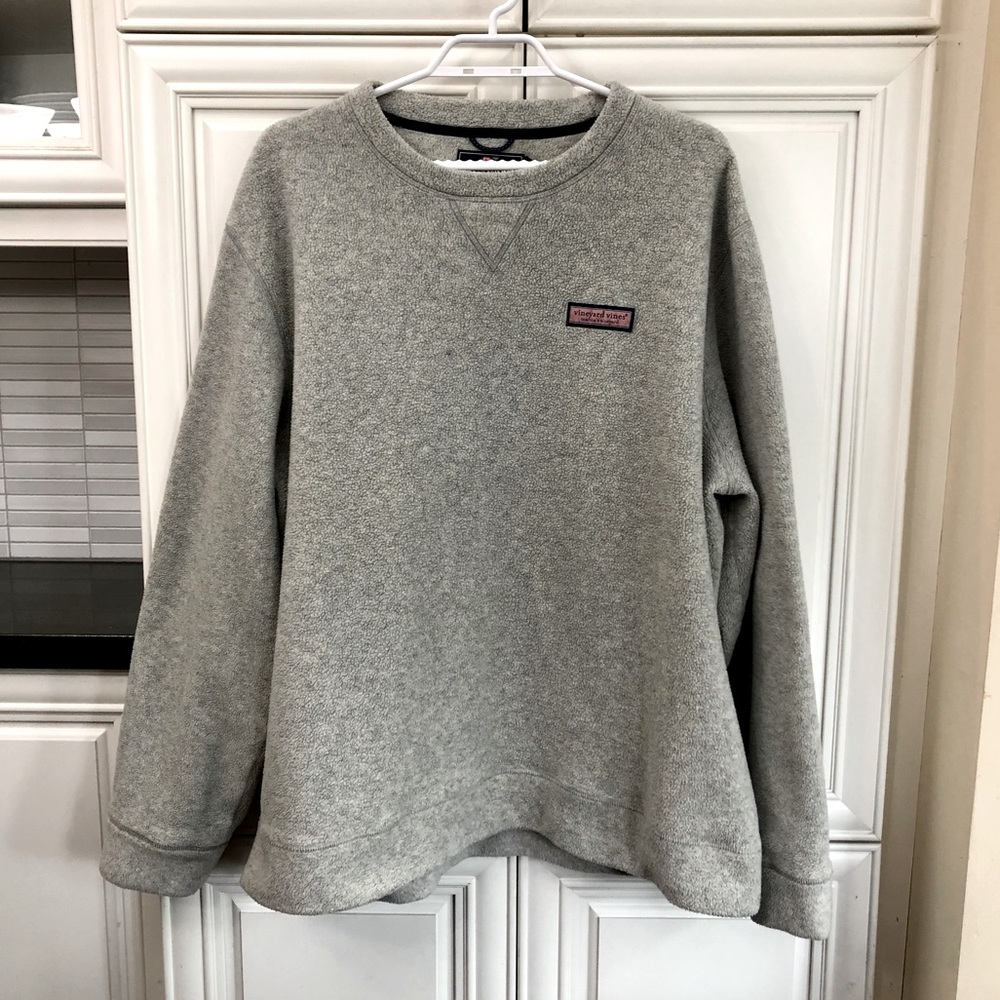 Men’s Vineyard Vines warm l/s grey fuzzy fleece